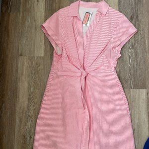 Vineyard Vines Pink Seersucker Dress